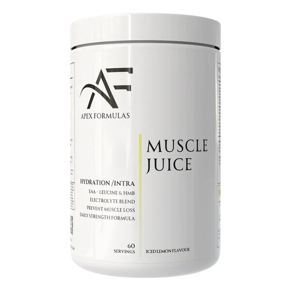 Apex Formulas Muscle Juice, Iced Lemon - 780 g, elektrolitai sportui