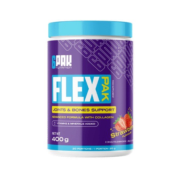 6 PAK Flex Pak, maasikas - 400 grammi