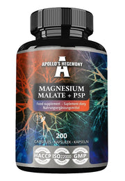 Maisto papildas Magnesium Malate + P5P, 200 kapsulių