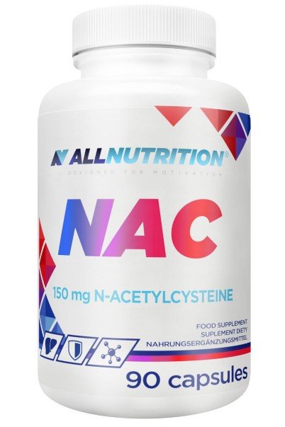 Allnutrition NAC, 150mg - 90 kapsulių maisto papildas kepenų sveikatai