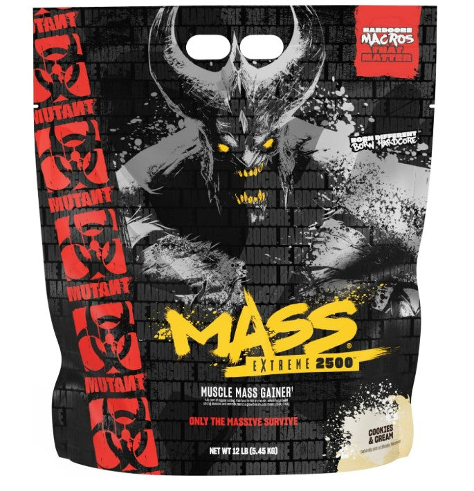Mutant Mass Extreme 2500, Cookies & Cream - 5450 gramų maisto papildas
