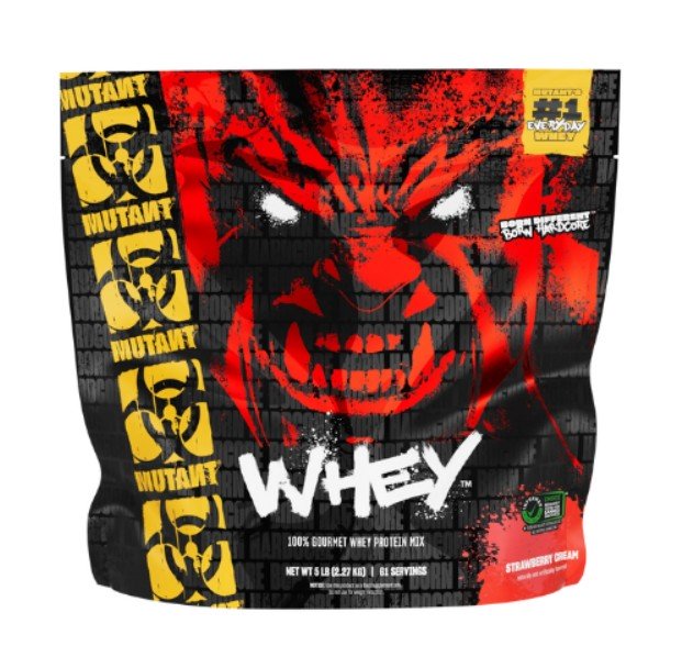 Mutant Whey, Braškinis proteinas, uogų skonio
