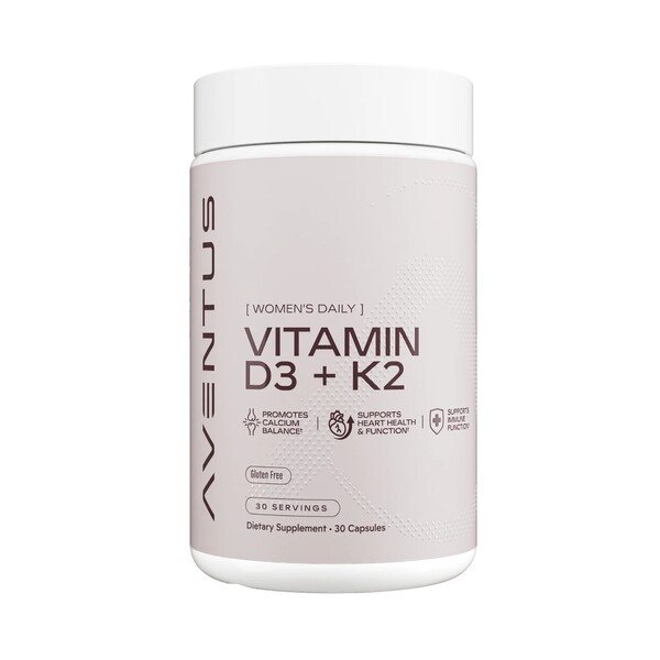 Aventus toidulisandid D3-vitamiin + K2 - 30 kapslit