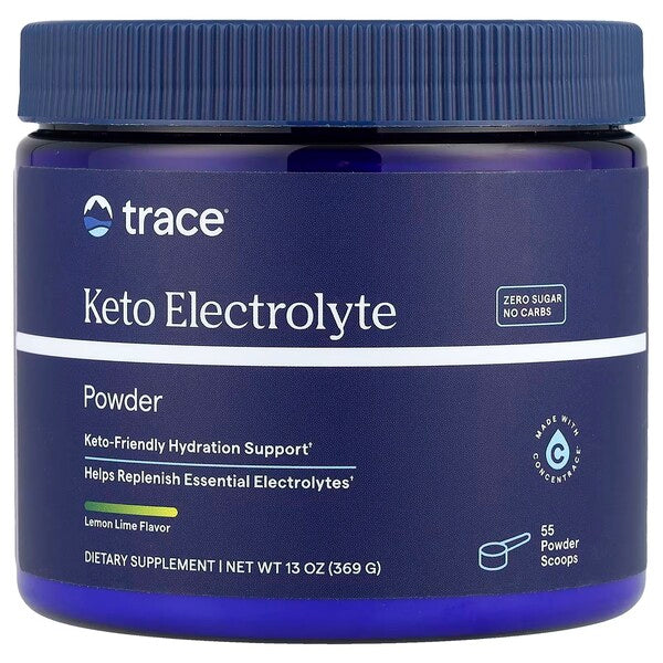 Trace Minerals Keto Elektrolytu Milteliai, Lemon Lime, 369 g