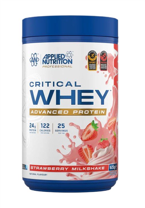Applied Nutrition Critical Whey, Braškių kokteilis, 825g