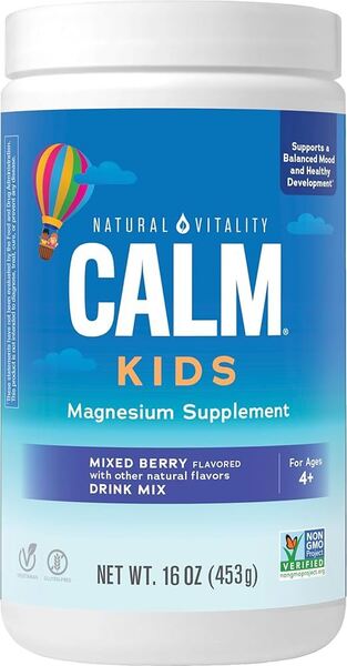 Natural Vitality Calm Kids, Mixed Berry, 453g, maisto papildas vaikams