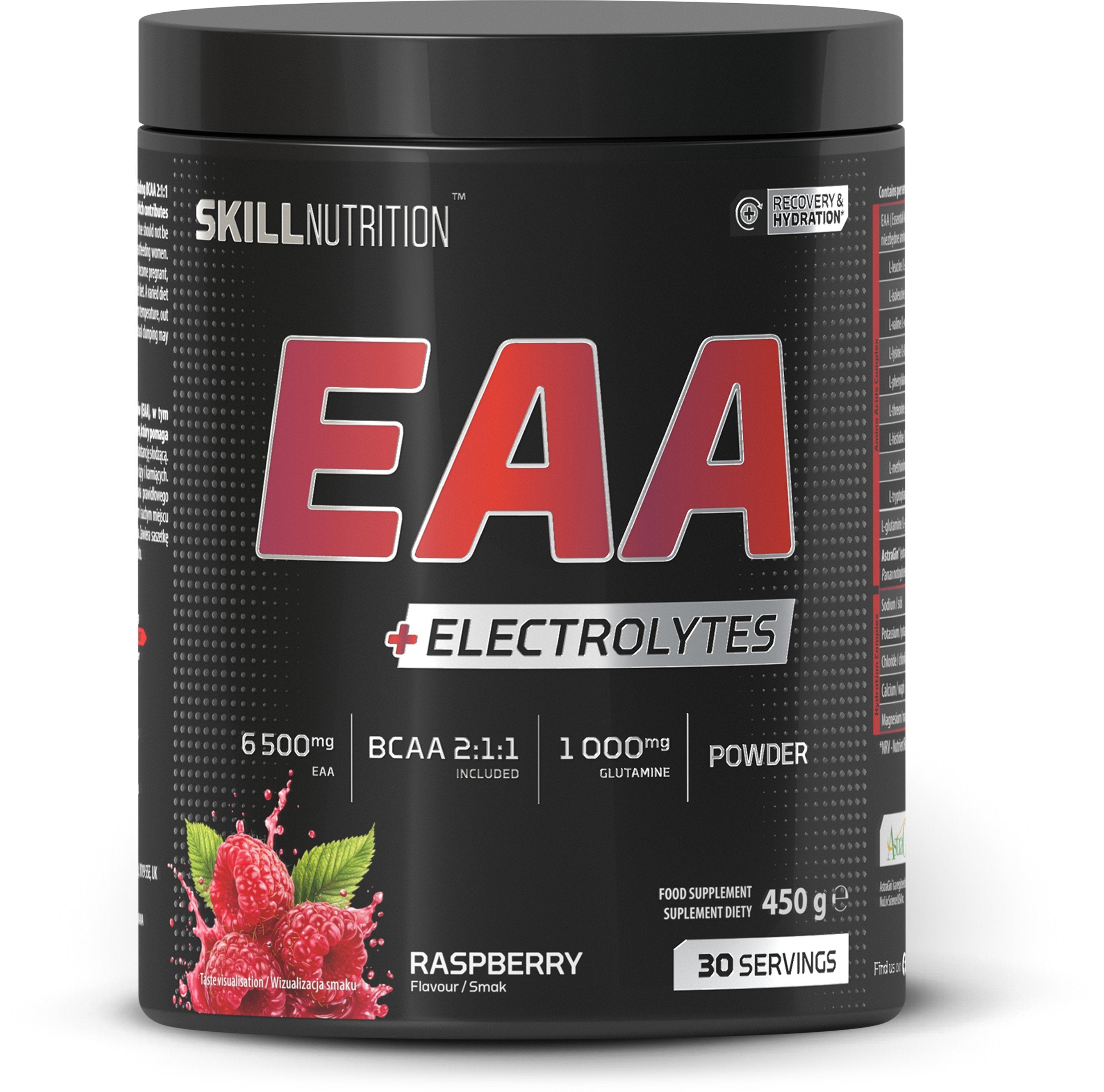 Skill Nutrition EAA + elektrolüüdid, vaarikas - 450 grammi