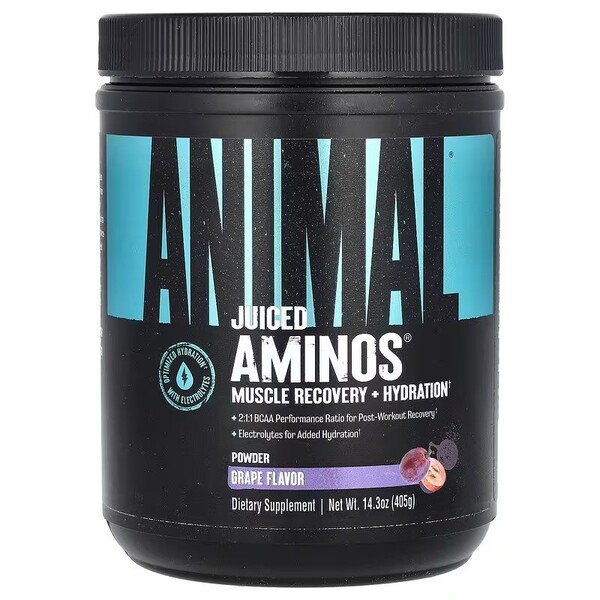 Animal Juiced Aminos, Grape - 405 g maisto papildas
