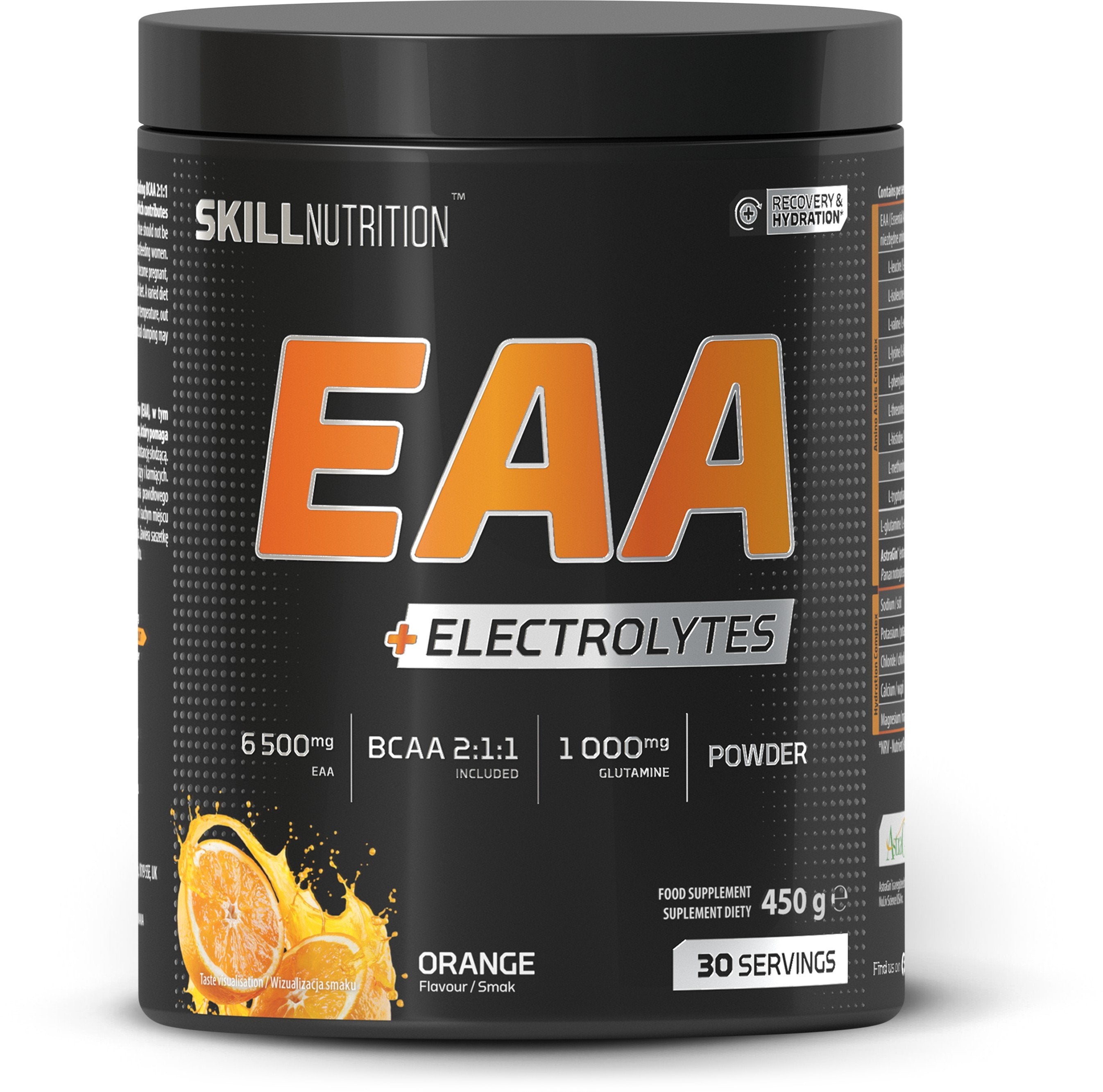 Skill Nutrition EAA + elektrolüüdid, apelsin - 450 grammi