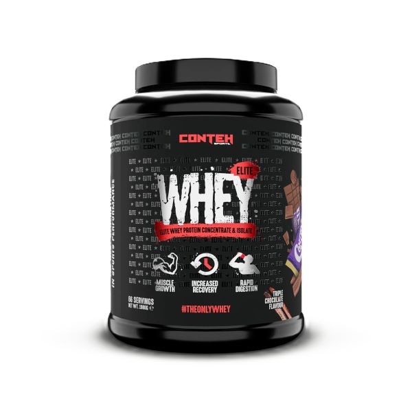 Conteh Sports Whey Elite, Triple Chocolate, baltymų papildas