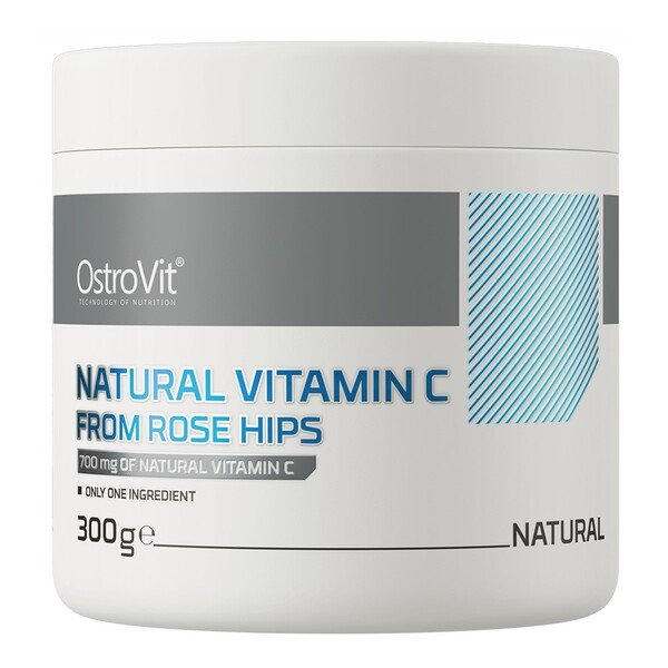 OstroVit natūralus vitaminas C iš erškėtuogių, 300 g
