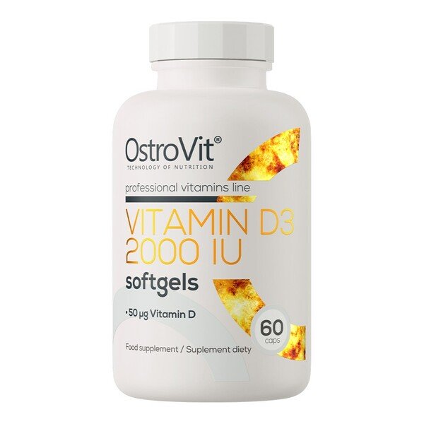 OstroVit Vitamiin D3 2000 RÜ - 60 kapslit