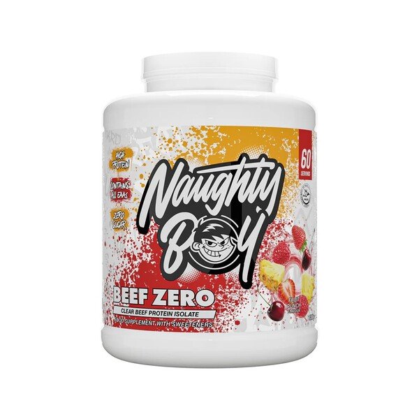 Naughty Boy Beef Zero baltymų papildas, vaisių skonio, 1800 g