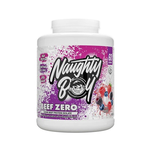 Naughty Boy Beef Zero, Mixed Berries - 1800 g maisto papildas