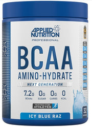 Applied Nutrition BCAA Amino-Hydrate, Icy Blue Raz, sporto papildas, energijos gėrimas, 450 g
