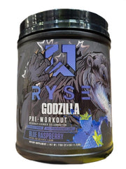 RYSE Godzilla Pre-Workout, Blue Raspberry - 776 g maisto papildas
