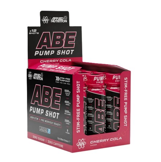 Maisto papildas Applied Nutrition ABE Pump Shot, Cherry Cola, 12 vnt.
