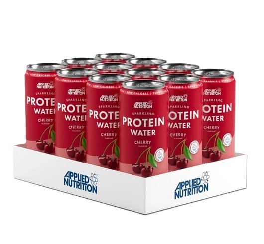 Applied Nutrition gazuotas baltymų vanduo vyšnių skardinėse