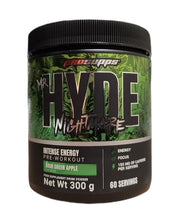 Maisto papildas Hyde Nightmare, Sour Green Apple, 300 g, energijos ir treniruotės papildas