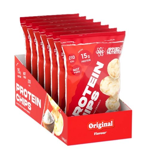 Applied Nutrition baltymų traškučiai, originalus skonis, 7 vnt., sveiki užkandžiai