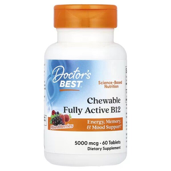 Doctor's Best B12 tabletės su mišriomis uogomis