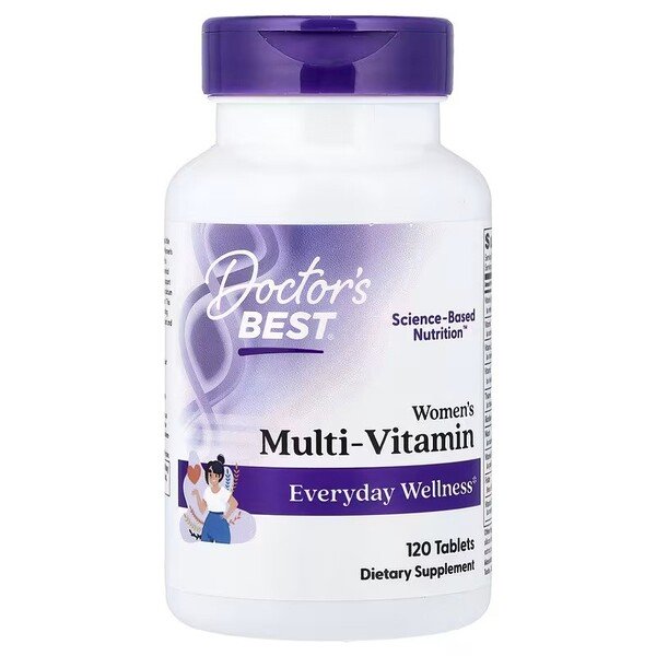 Doctor's Best moterų multivitaminų tabletės