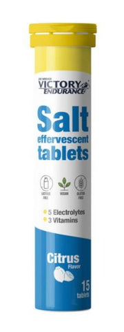 Weider Joe Victory Endurance Salt, Citrus - 15 efervescent tabletės