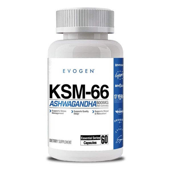 Evogen KSM-66 Ashwagandha - 60 kapsulių