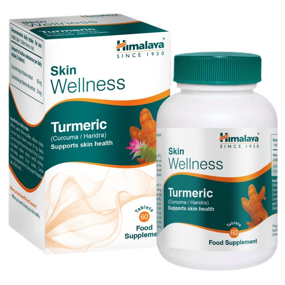 Himalaya Turmeric - 60 tablečių, maisto papildas sveikatai