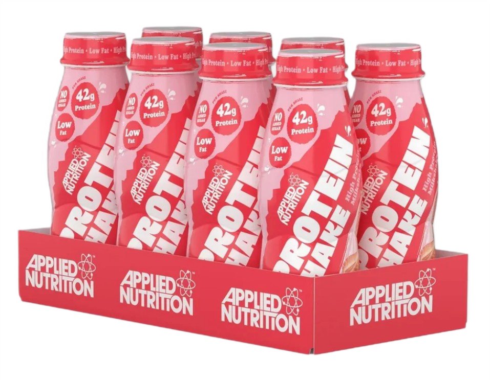 Maisto papildas baltymų kokteilis, braškių ir grietinėlės, 8 vnt.