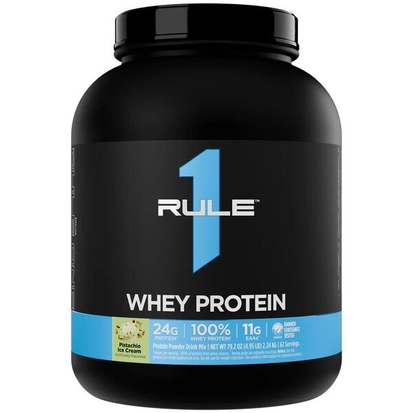Rule One Whey Protein pistacijų ledų skonio maisto papildas