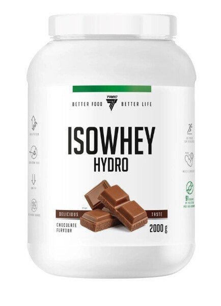 Trec Nutrition Isowhey Hydro, Chocolate - 2000 gramų, maisto papildas, proteinas