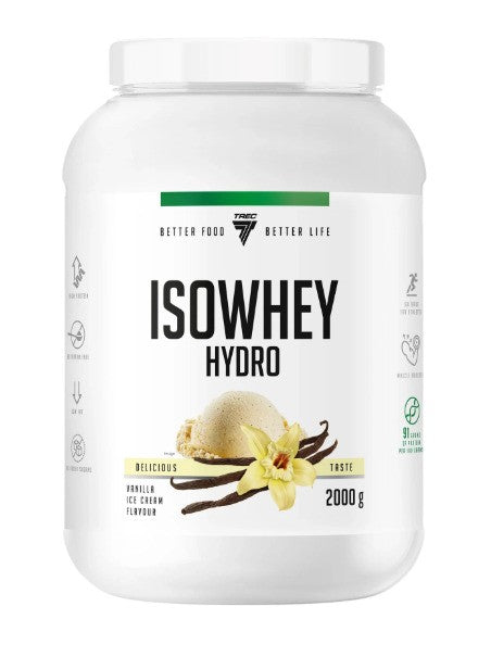 Baltymų maisto papildas Trec Nutrition Isowhey Hydro, Vanilės skonio, 2000 g