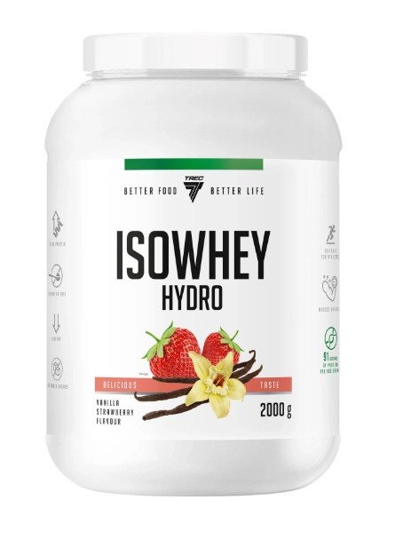 Trec Nutrition Isowhey Hydro, Vanilla Strawberry - 2000 g maisto papildas