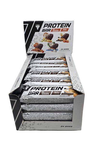 Trec Nutrition proteiinibatoon, maapähkel ja karamell (EAN 5902114081515) - 24 x 49g