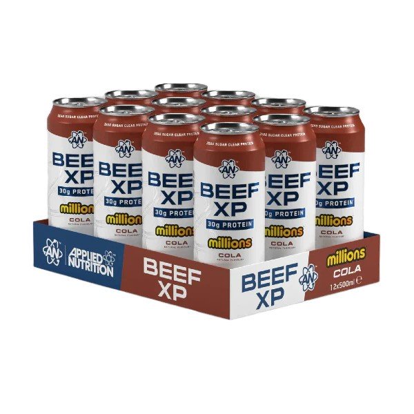 Maisto papildas BEE XP skardinės, Cola, 12 vnt. 500 ml