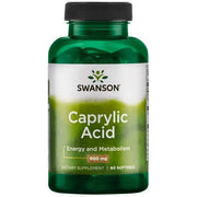 Swansoni kaprüülhape 600 mg - 60 pehmet kapslit