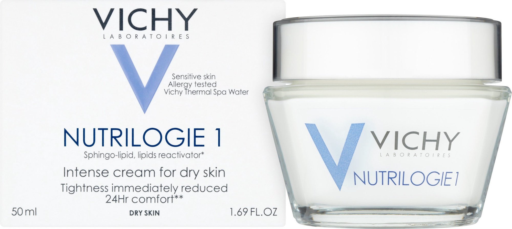 Vichy Nutrilogie 1 Day Cream For Dry Skin päevakreem kuivale nahale, 50 ml